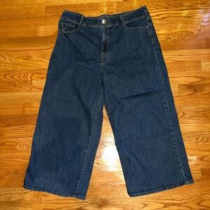 Gloria Vanderbilt Shape Effect Tummy Sculpt Culotte Jeans Sz 16